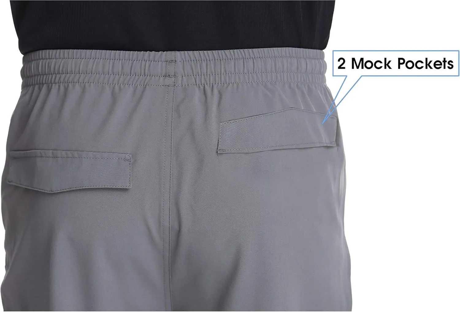 TRAILSIDE SUPPLY CO. Mens Lightweight Track Pants,Stretchy Pants with Zipper Pockets
