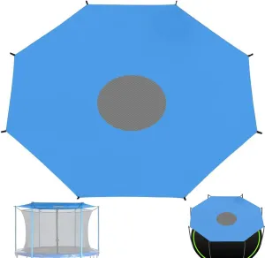 Trampoline Canopy Cover, 12FT Sun Shade Canopy for 8 Pole Trampoline, Oxford Cloth Tent Cover with Connecting Rope for Outdoor, Backyard, Playground
