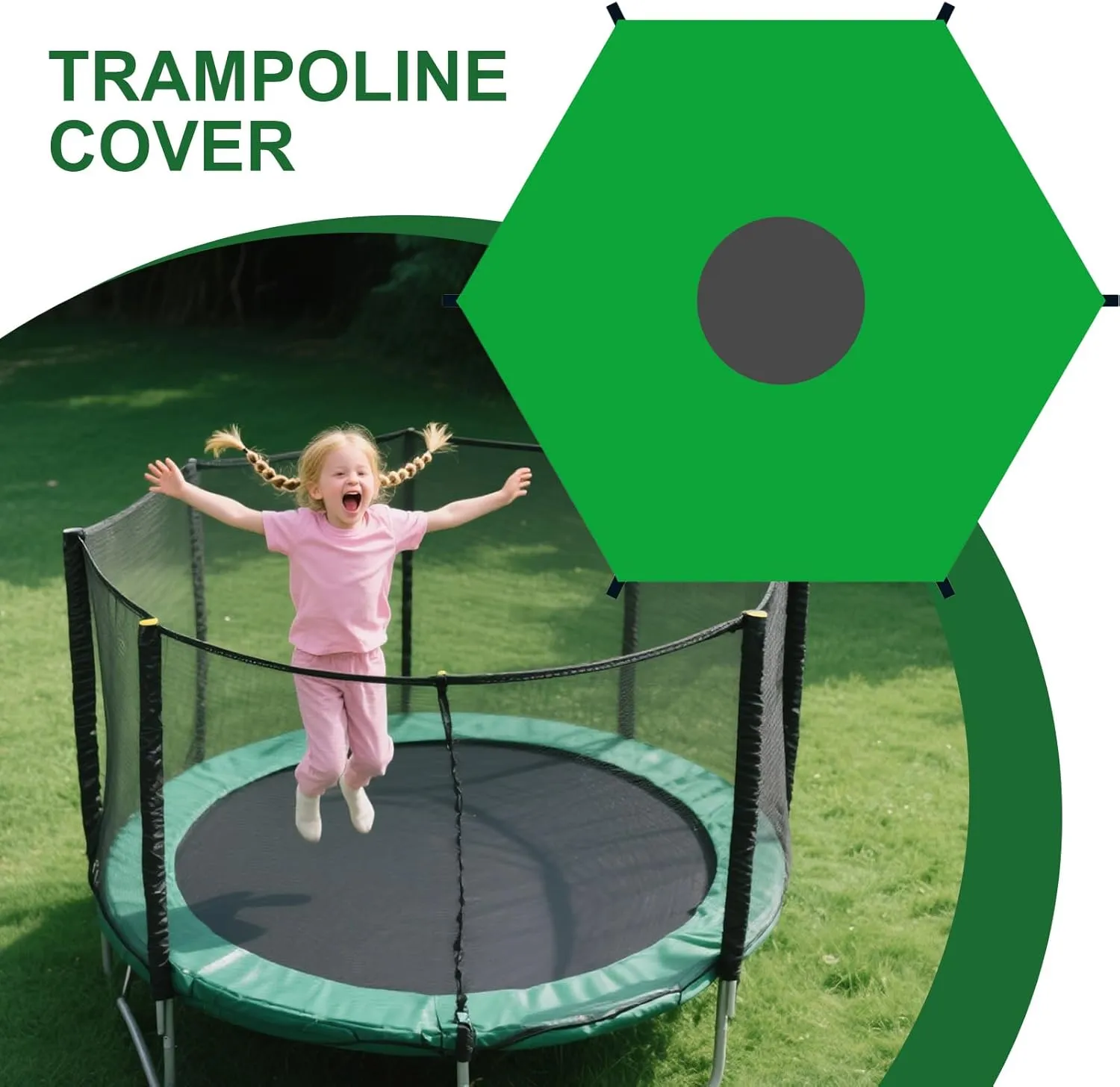 Trampoline Canopy | Sun Protection Trampoline Sunshade Cover,Tear Resistant Tent Waterproof Sunblock Shade for Outdoors Sports Garden