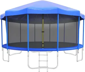 Trampoline Tent Canopy Shade Cover for 6ft-16ft Trampolines - Durable Weather Protection & Outdoor Sunshade Accessories for Ultimate Safety and Fun Playtime