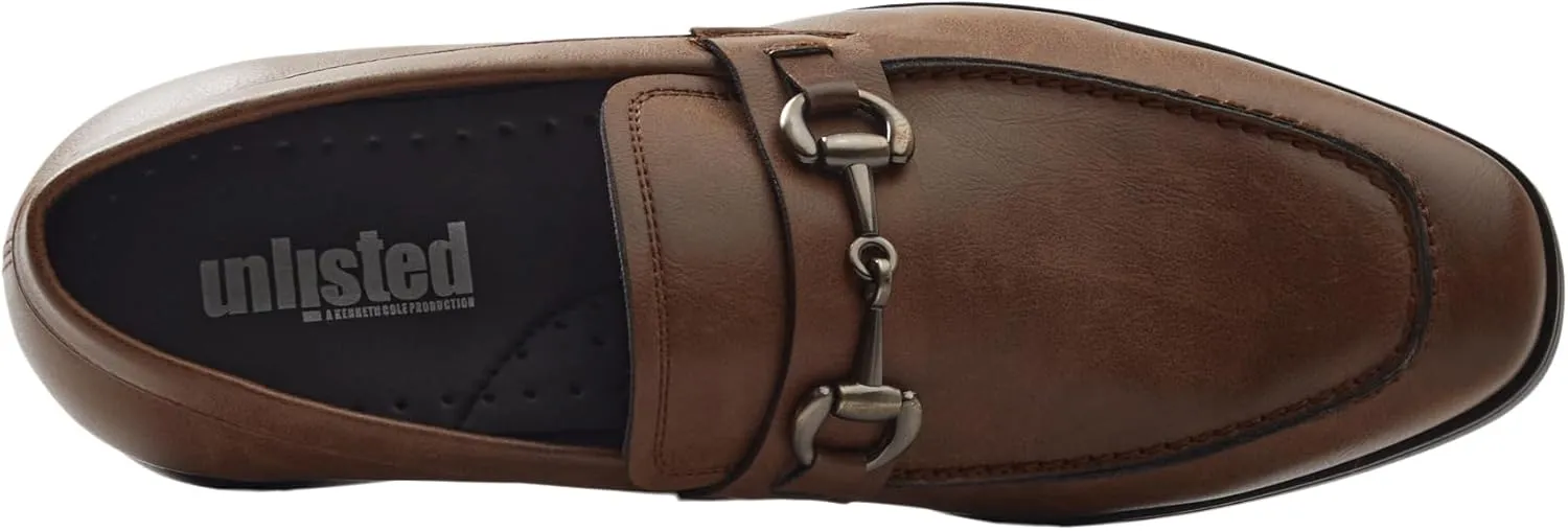 Unlisted by Kenneth Cole Men's Shoes (Stay Loafer) -Bike Toe Work, Dress, Memory Foam Insole