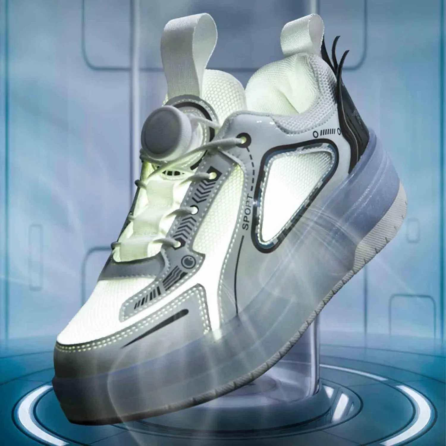 USB LED Light Up Kids Roller Skate Shoes with Wheels, Sneakers for Boys Girls Birthday Thanksgiving Christmas Day