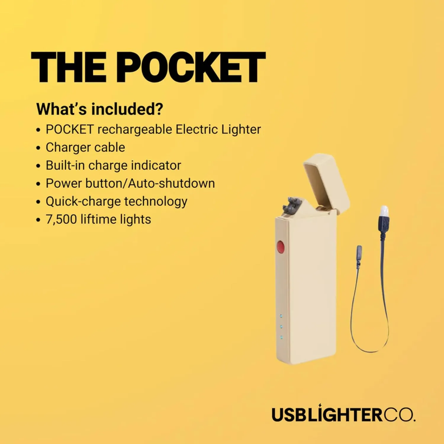 USB Lighter Co. Pocket Electric Dual Arc Windproof Flameless USB Rechargeable Lighter Portable for Candle Camping BBQ Grill Gift Outdoors (Blue)