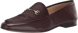 Vamp Almond Classic Slip Loafers Burgundy On High-precision Toe Sustainable Loraine Sam Edelman French