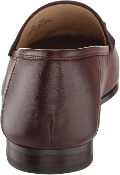 Vamp Almond Classic Slip Loafers Burgundy On High-precision Toe Sustainable Loraine Sam Edelman French