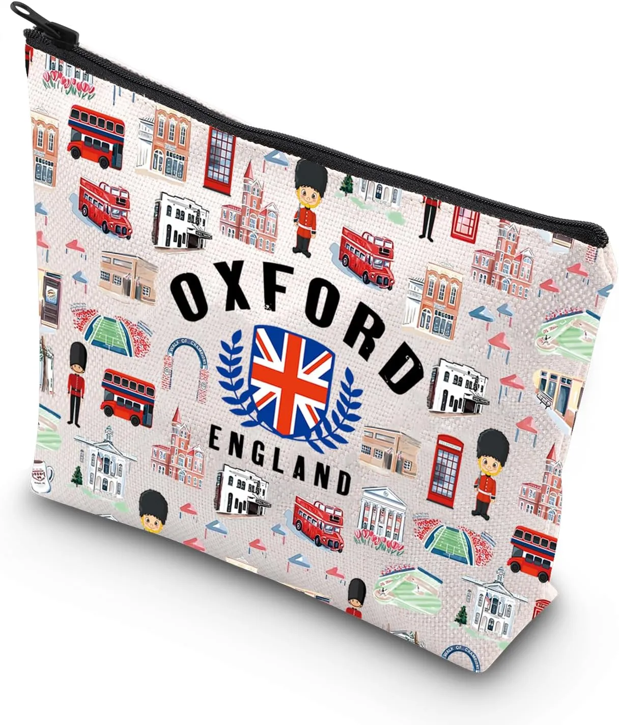 VAMSII Oxford Gift Oxford Travel Gift Oxford Lover Cosmetic Bag England Lover Gift Oxford University Gift Oxford Pride Gift (OXFORD)