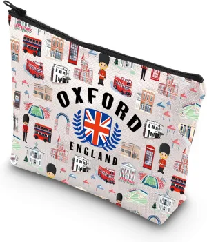 VAMSII Oxford Gift Oxford Travel Gift Oxford Lover Cosmetic Bag England Lover Gift Oxford University Gift Oxford Pride Gift (OXFORD)