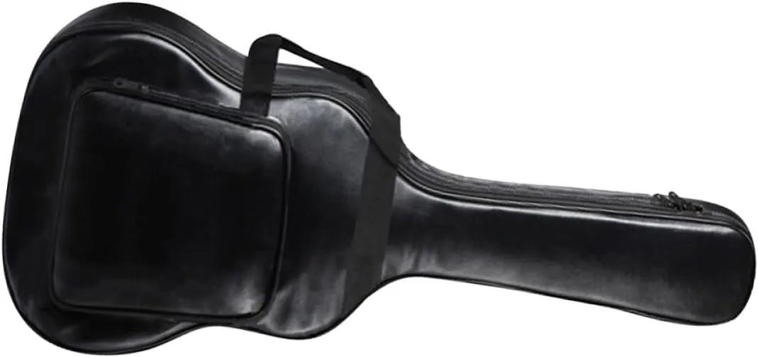 VANZACK 1Pc Guitar Bag with Double Shoulder Strap Ergonomic Design for Acoustic Folk Guitars Durable for Travel and Outdoor Performances Black