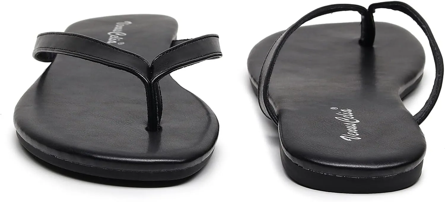 VenusCelia Women's Colorful Wide Flip Flop