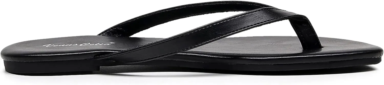 VenusCelia Women's Colorful Wide Flip Flop