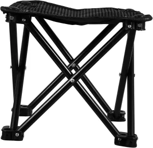 VICASKY Outdoor Folding Fishing Chair Lightweight Barbecue Stool with Reinforced Back Portable and Easy to Carry for Beach Camping and Outdoor Activities Includes Storage Bag