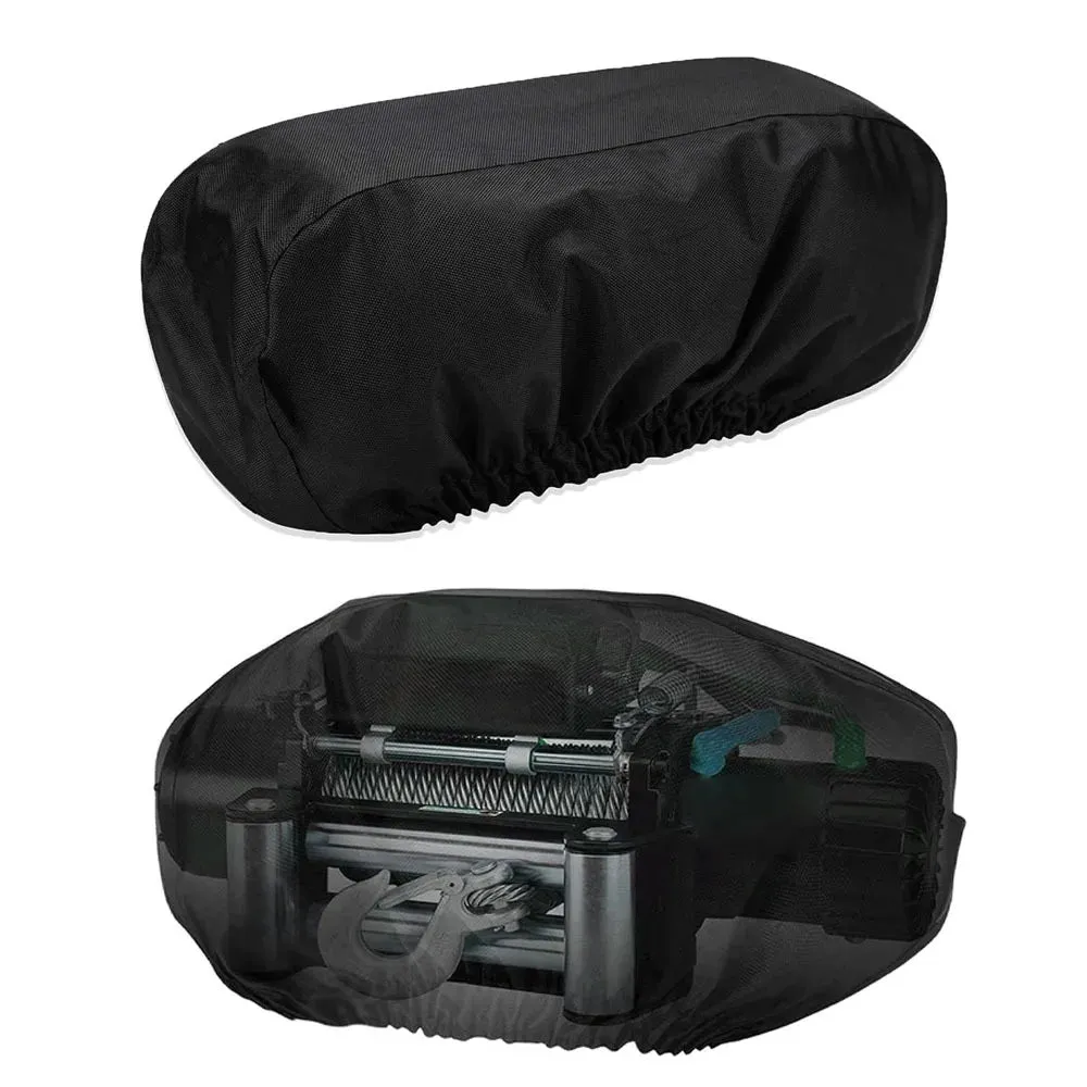 Waterproof 420D Oxford Cloth Winch Cover For Off Road Vehicles 48 X 19 X 24 Cm