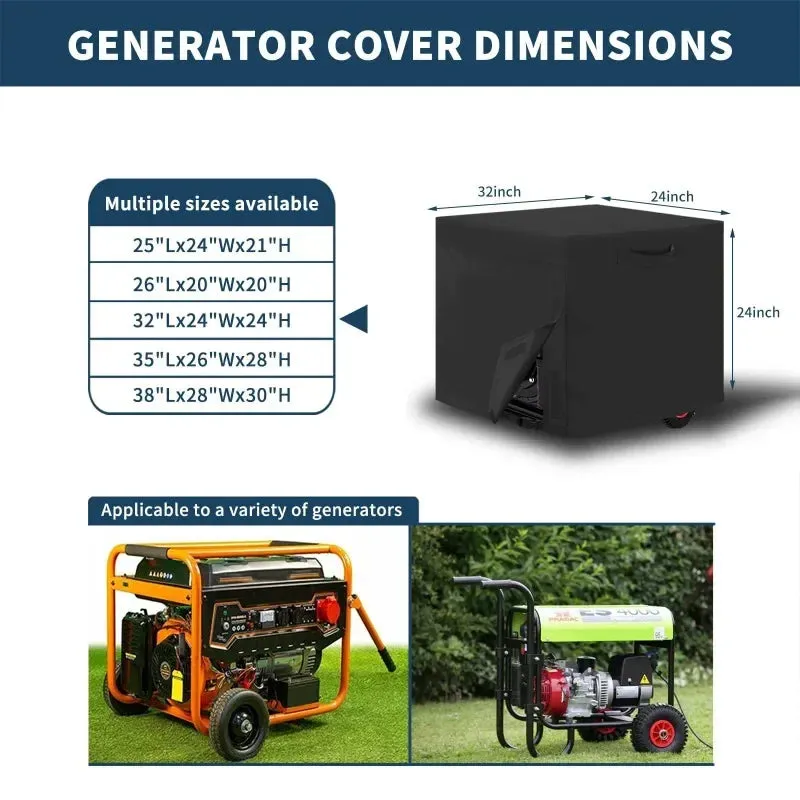 Waterproof & Uv Resistant Outdoor Generator Cover