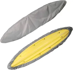Waterproof Kayak Canoe Cover, Professional Dust Cockpit UV Resistant Protection Sunblock Shield Protector Sunlight Tarp Accessories for Indoor Outdoor Storage Fishing Boat Paddle Board