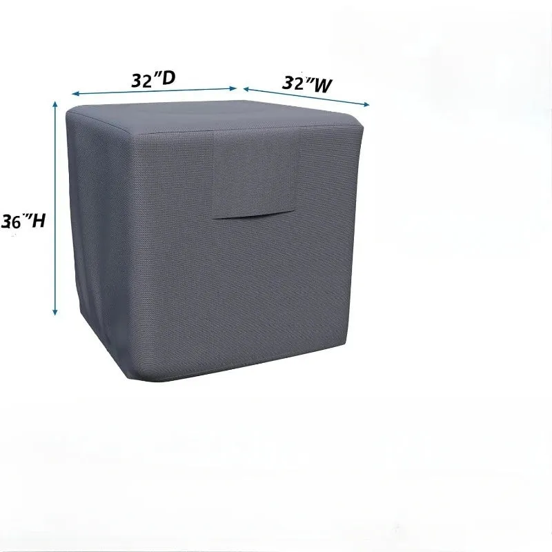 Waterproof Outdoor Ac Cover Durable Oxford Fabric Gray 92 X 82 X 82 Cm