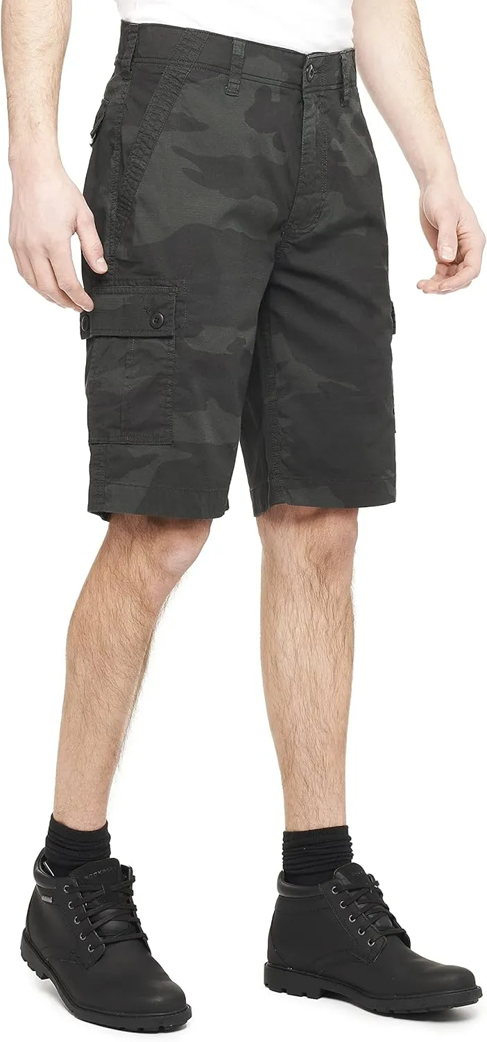 Wearfirst Men's Camo Cargo Shorts w/Stretch Micro Ripstop | Day Hiker Short