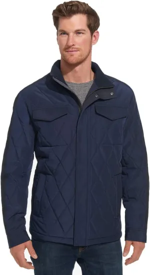 Weatherproof Mens Ultra Oxford Water and Wind Resistant Diamond Quilted 4 Pocket Insulated Jacket