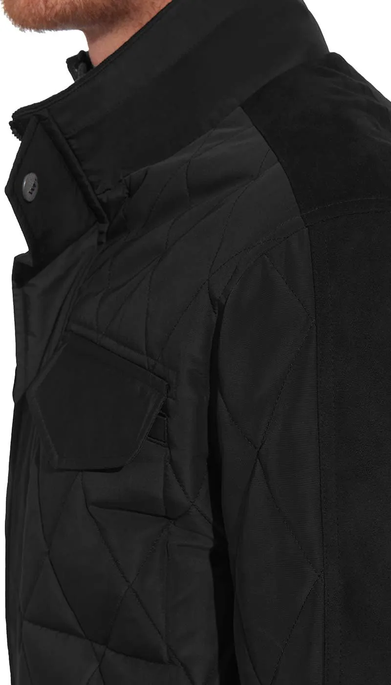 Weatherproof Mens Ultra Oxford Water and Wind Resistant Diamond Quilted 4 Pocket Insulated Jacket