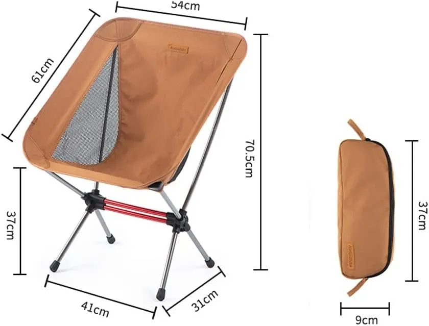 Widened Outdoor Folding Chair Portable Leisure Sketching Beach Camping Fishing Moon