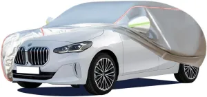 WOLWES Car Cover Are Suitable For 2014-2024 BMW 2 Series Active Tourer All-weather Windproof, Snowproof, Rainproof, UV-protected And Breathable All-season Universal With Side Door Zip Oxford Cloth Car
