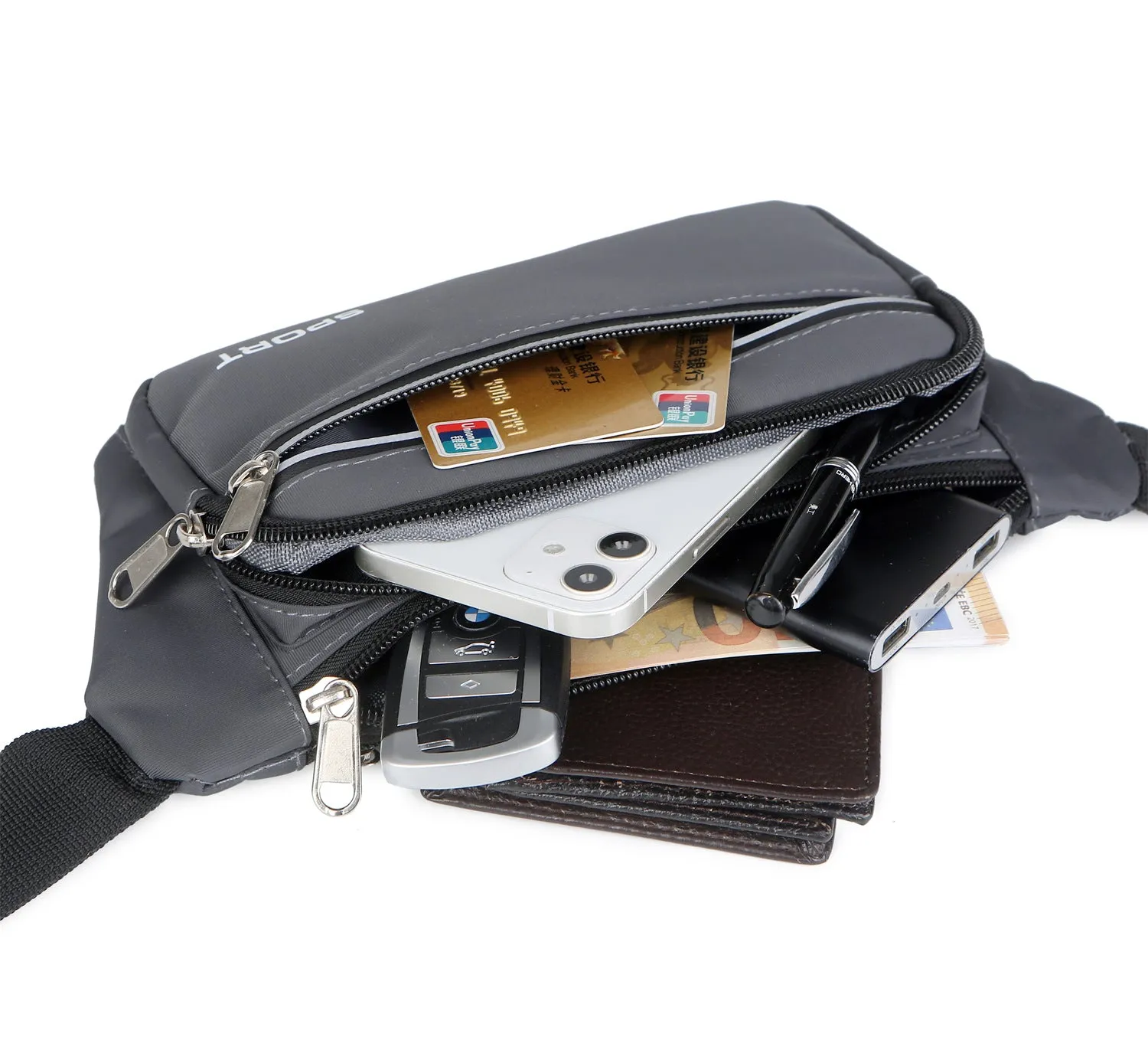 Women's & Men's & Mobile Work Site Large Capacity Men's Waist Packs