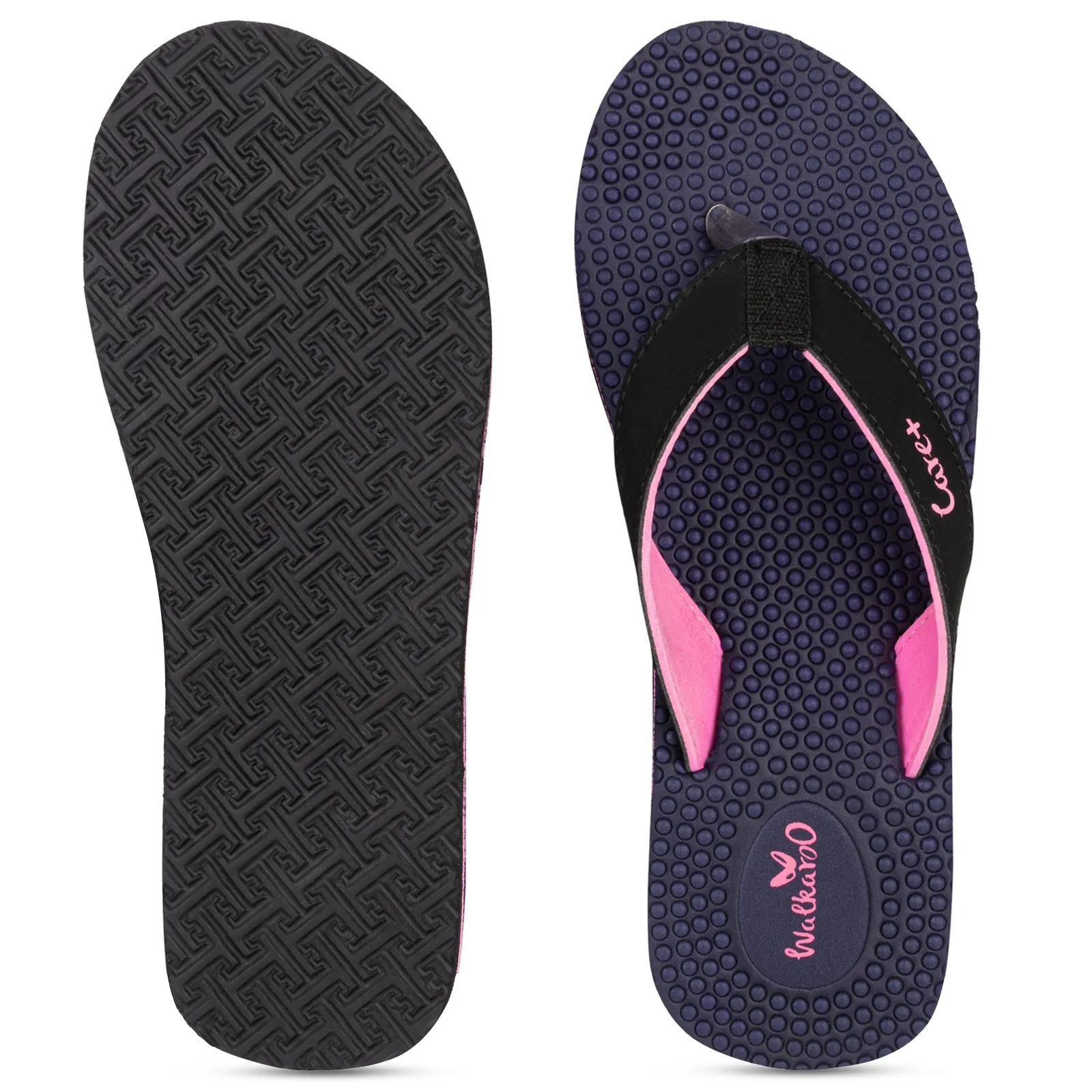 Women's Care Plus Flip-Flop  - WH3960 Navy Blue Pink