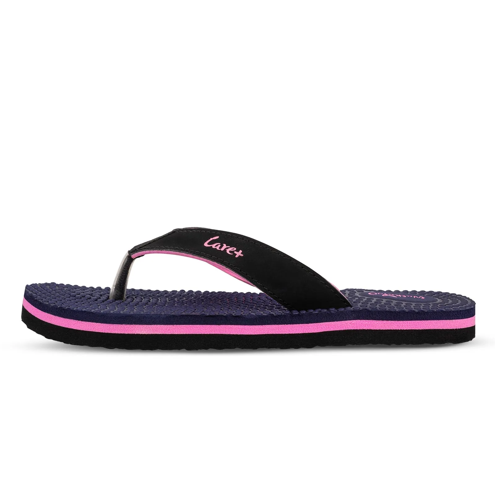 Women's Care Plus Flip-Flop  - WH3960 Navy Blue Pink