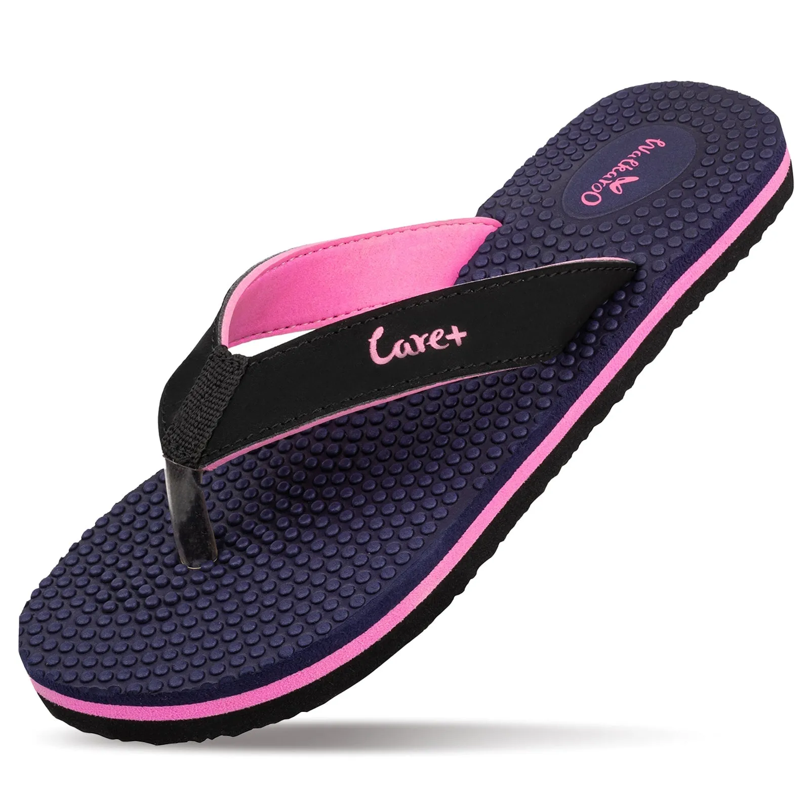Women's Care Plus Flip-Flop  - WH3960 Navy Blue Pink