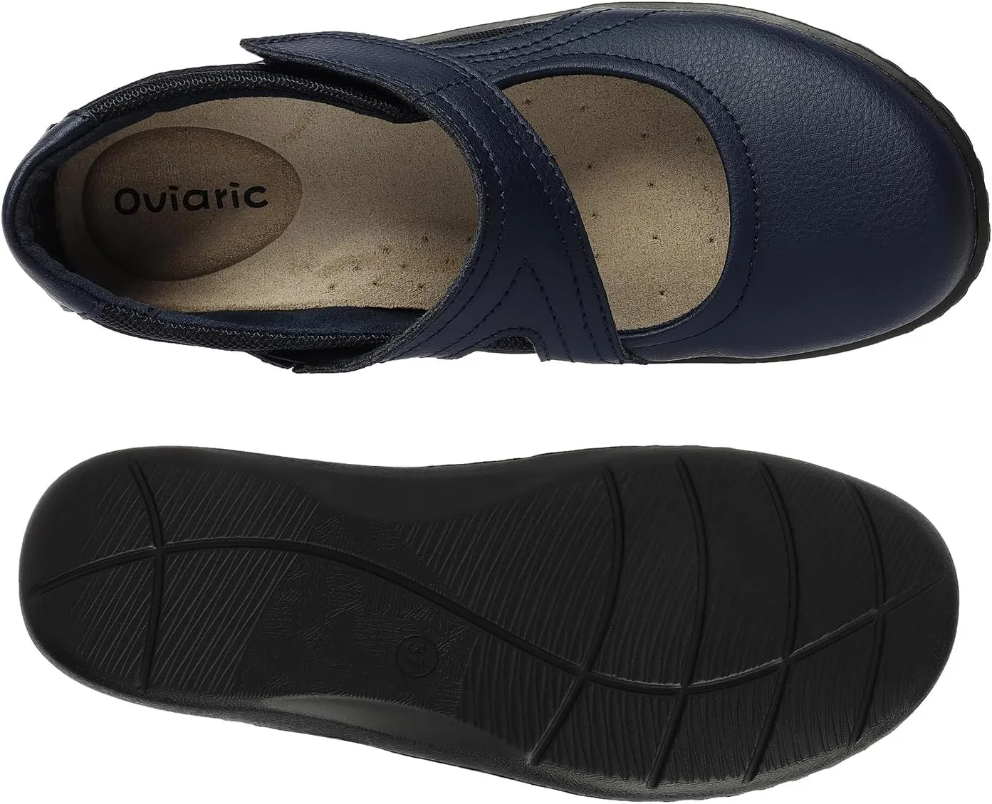 Women's Classic Comfort Mary Jane Flats Fashion Casual Dress Shoes Cute Closed Toe Slip On Lightweight Breathable Walking Shoes