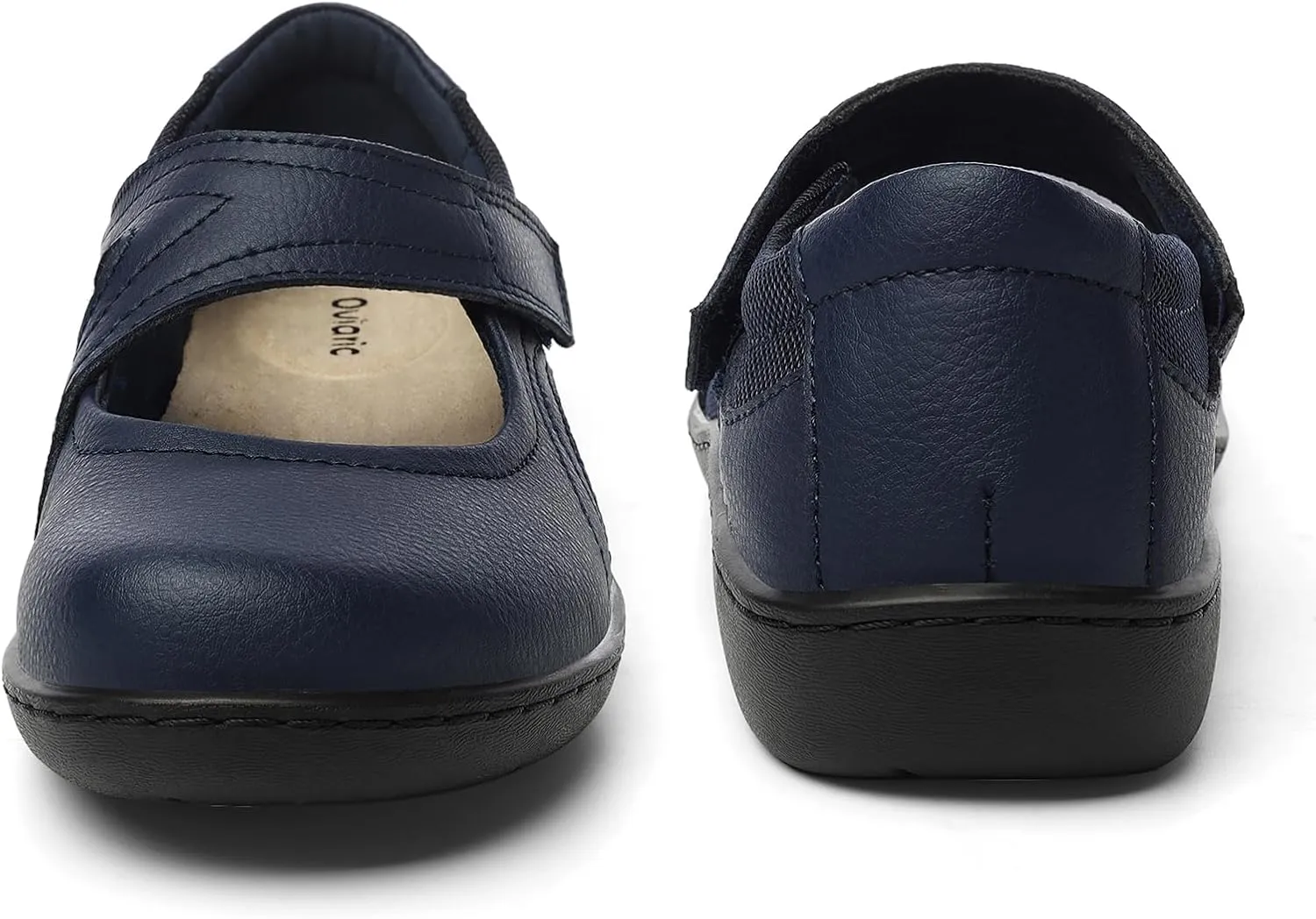 Women's Classic Comfort Mary Jane Flats Fashion Casual Dress Shoes Cute Closed Toe Slip On Lightweight Breathable Walking Shoes