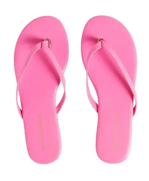 Women's Leather Flip Flop - Sandals Flamingo