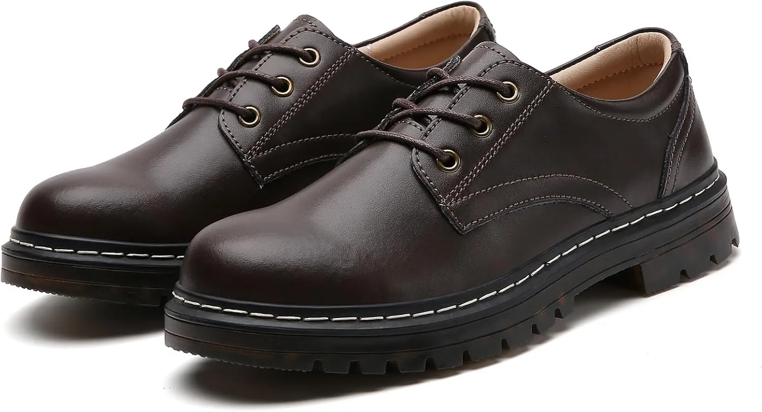 Women's Oxfords Lace Up Business Formal Dress Shoes Platform Oxford Shoes Slip Resistant Service Boots for Women Ladies Grils