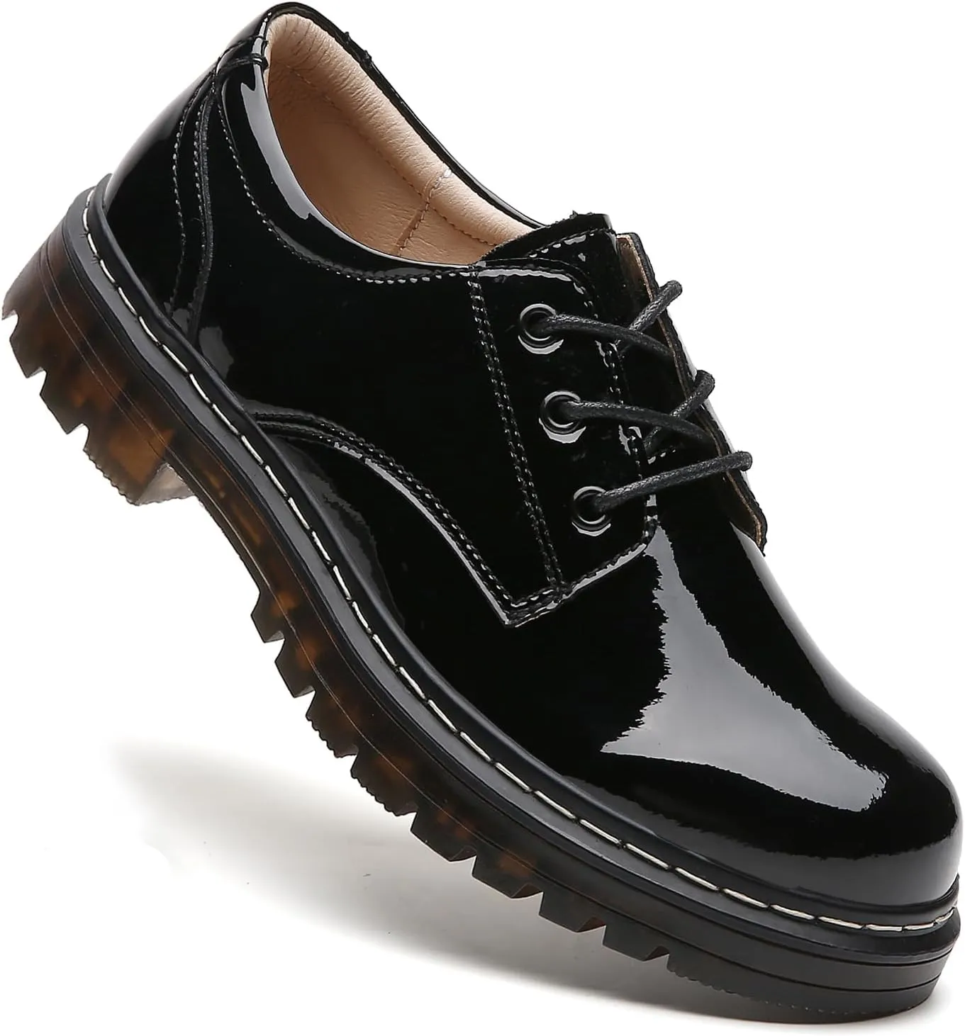 Women's Oxfords Lace Up Business Formal Dress Shoes Platform Oxford Shoes Slip Resistant Service Boots for Women Ladies Grils