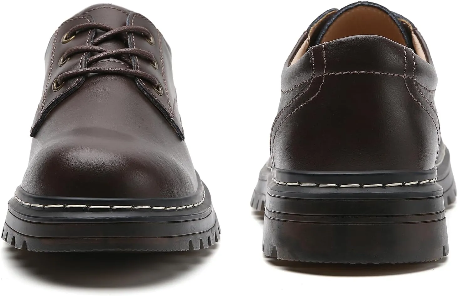 Women's Oxfords Lace Up Business Formal Dress Shoes Platform Oxford Shoes Slip Resistant Service Boots for Women Ladies Grils