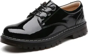 Women's Oxfords Lace Up Business Formal Dress Shoes Platform Oxford Shoes Slip Resistant Service Boots for Women Ladies Grils