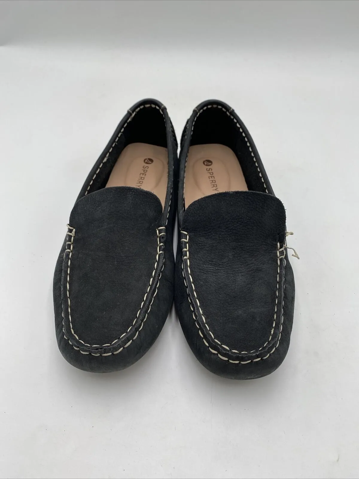 Women's Sperry Port Driver Round Toe Flats Black Size 8.5M - Very Good