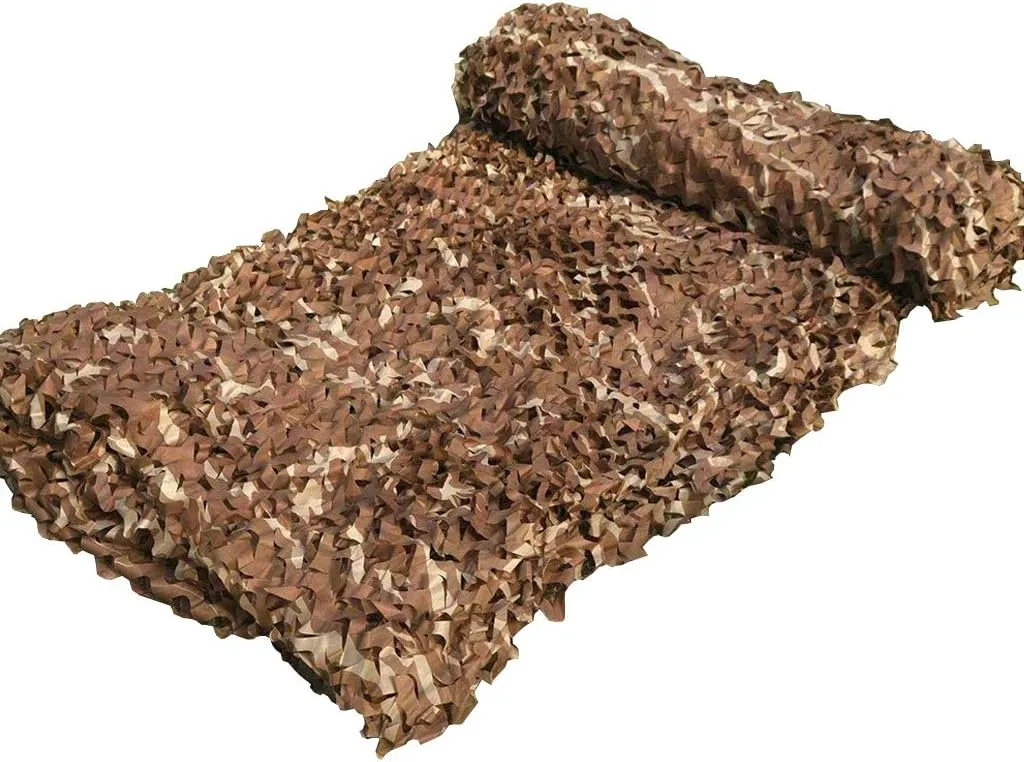 Woodland Camouflage Netting Outdoor Jungle UV Resistant Shade Camo Netting Military Mesh Nets Blinds for Shooting Camping Hunting Photography