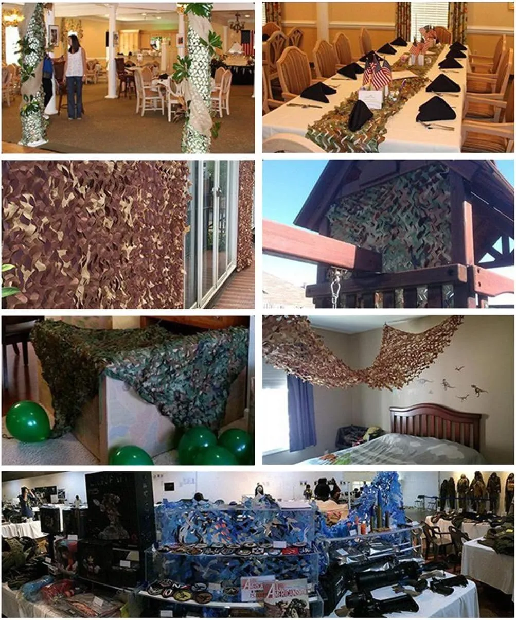 Woodland Camouflage Netting Outdoor Jungle UV Resistant Shade Camo Netting Military Mesh Nets Blinds for Shooting Camping Hunting Photography