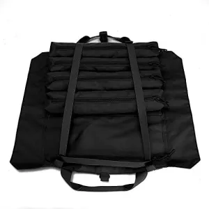 Wrench Roll Up Pouch Tools Organizer Bag Super Storage with 23 pockets (Black)