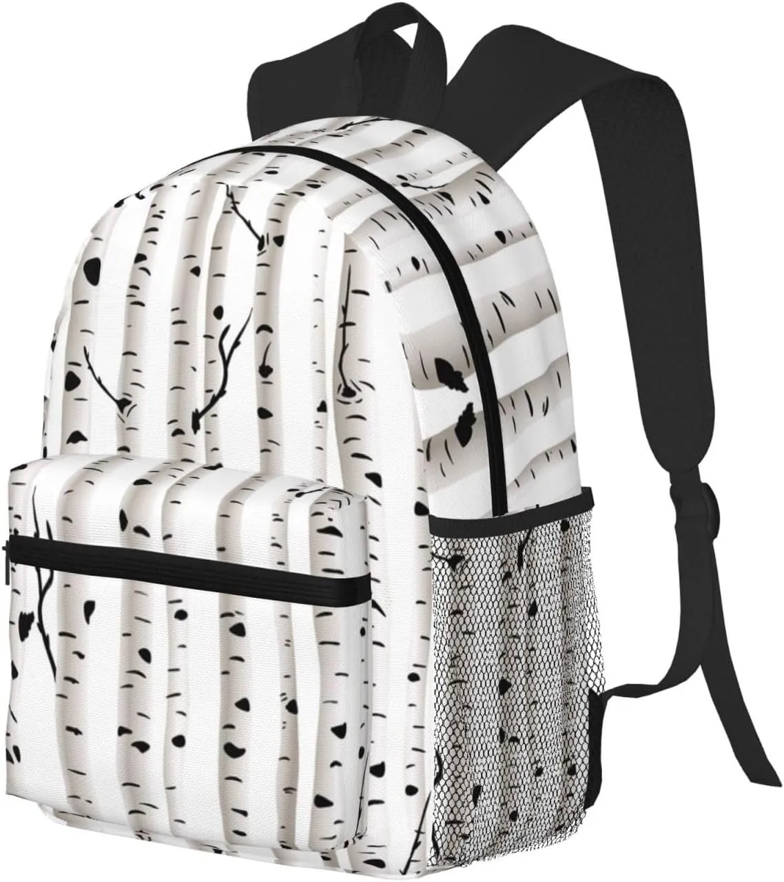 Wurton Birch Tree Print Unisex Backpack Trendy,Durable Travel Bag Sports Beach Backpack Lightweight Backpack
