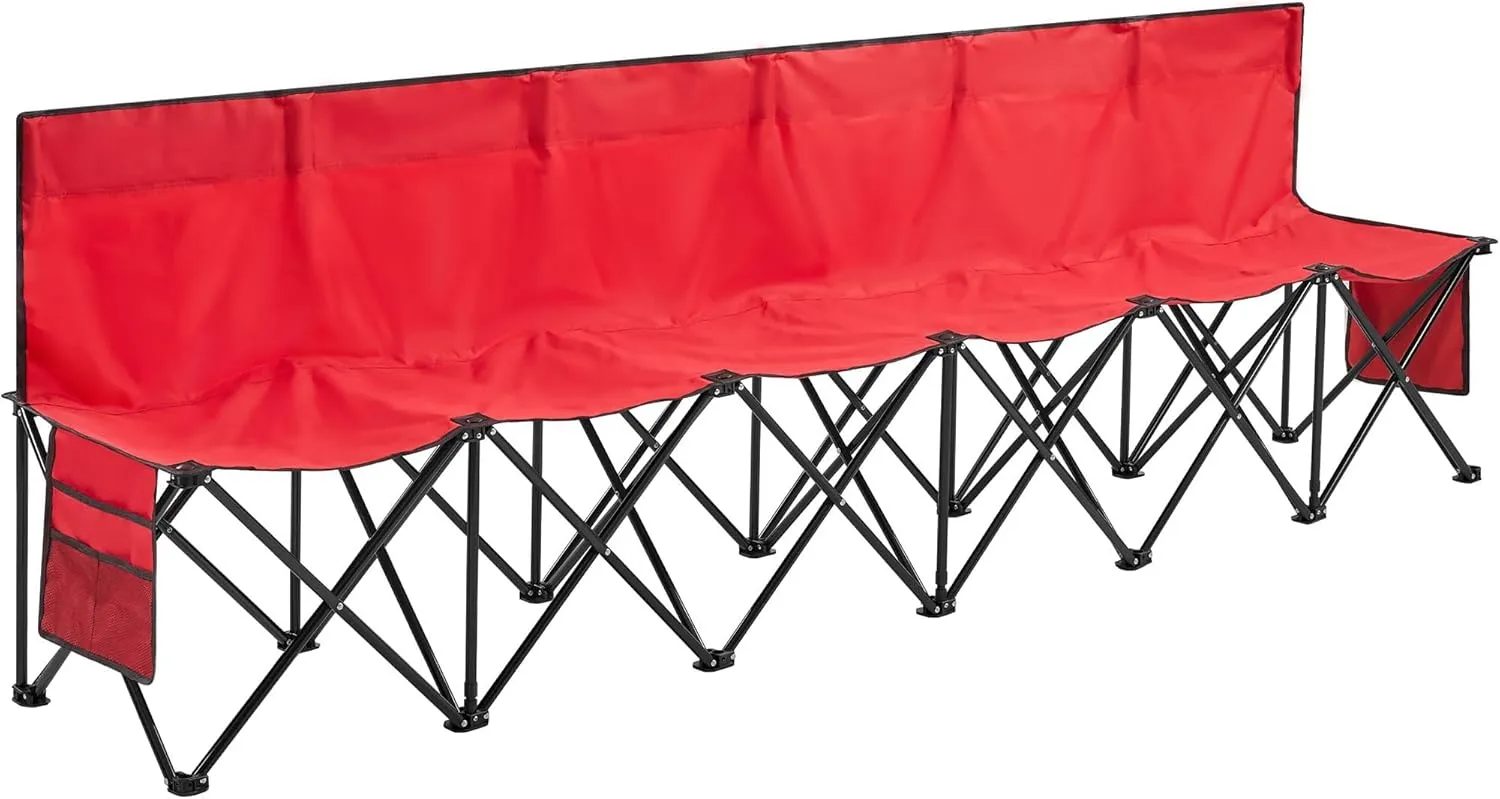 Yaheetech Foldable Sideline Bench 600D Oxford Double Layer Fabric
