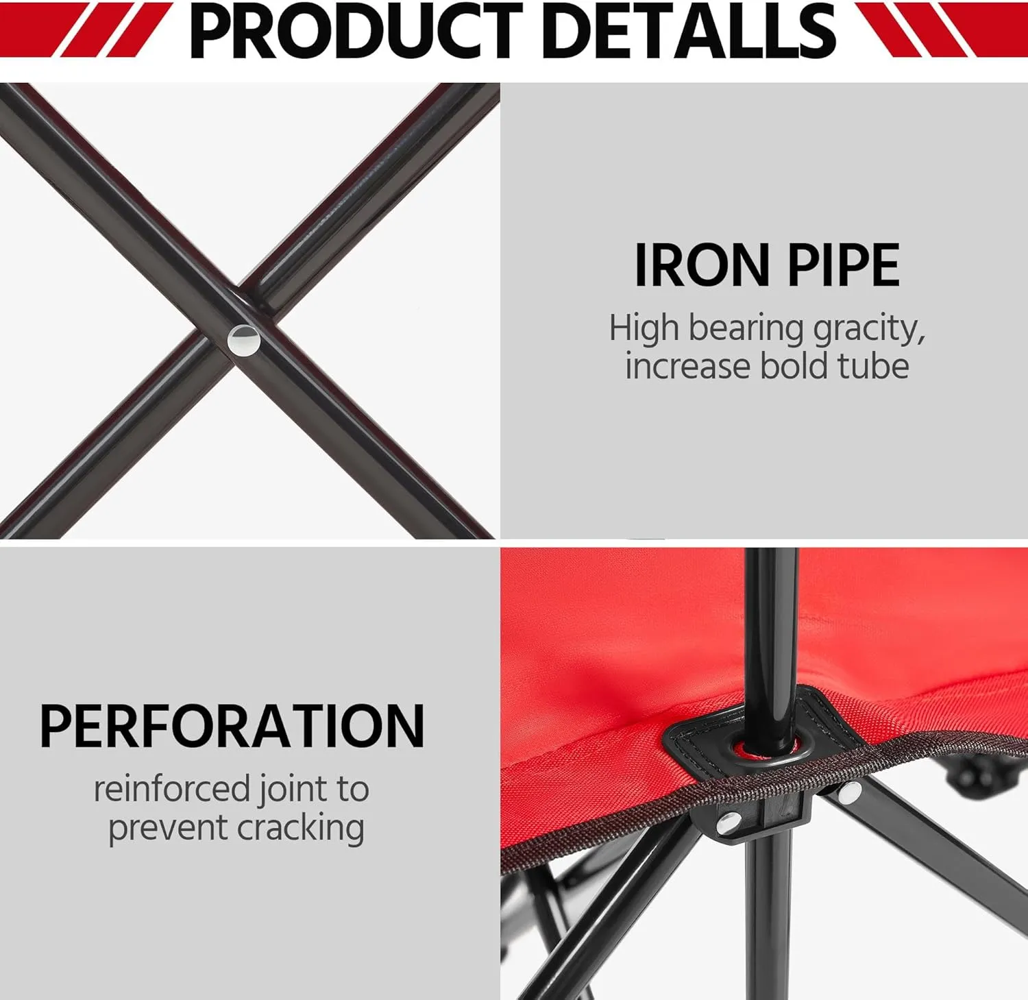 Yaheetech Foldable Sideline Bench 600D Oxford Double Layer Fabric