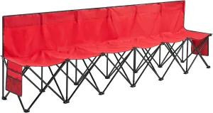 Yaheetech Foldable Sideline Bench 600D Oxford Double Layer Fabric