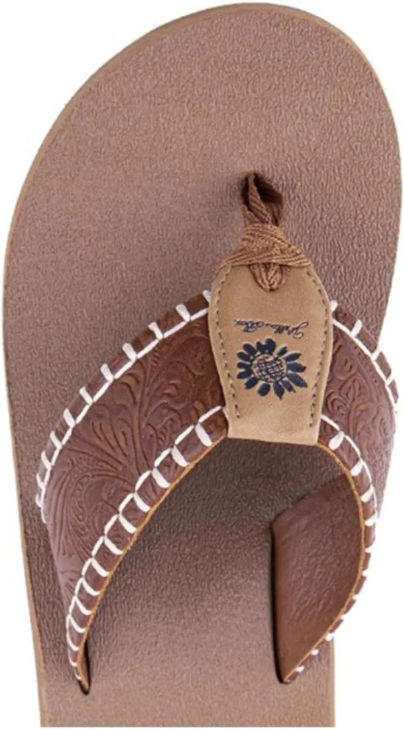 Yellow Box Women's Norrie Flip Flops in Tan