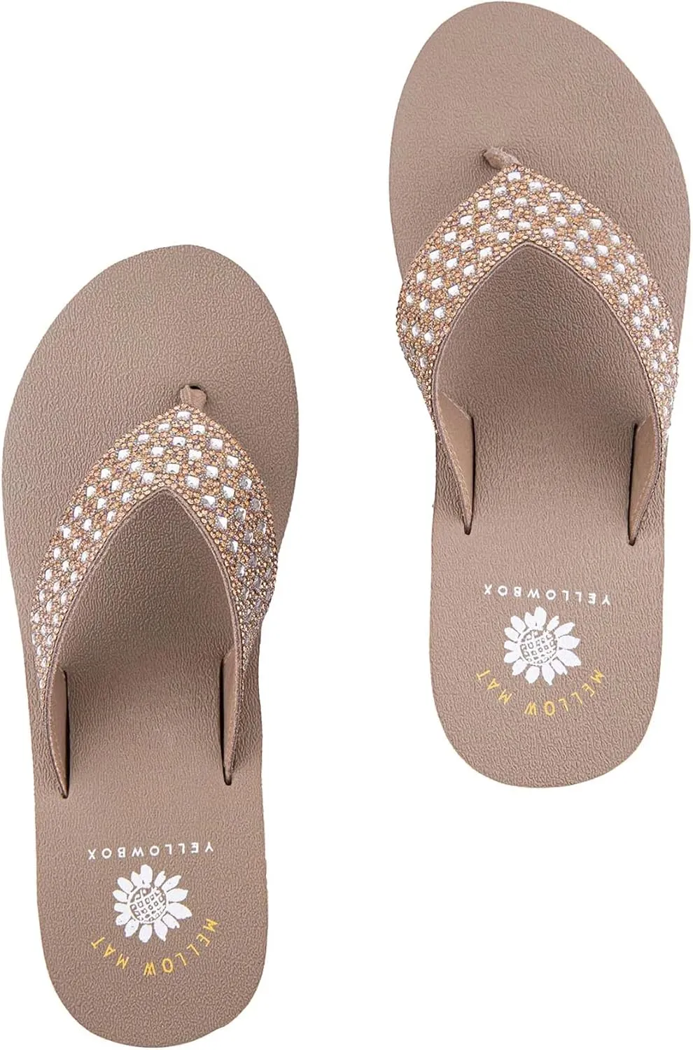 Yellow Box Women's Wyle Wedge Sandal, Round Toe, Medium-High 2.5 Inch Heel, 1 Inch Platform Comfortable Flip-Flop
