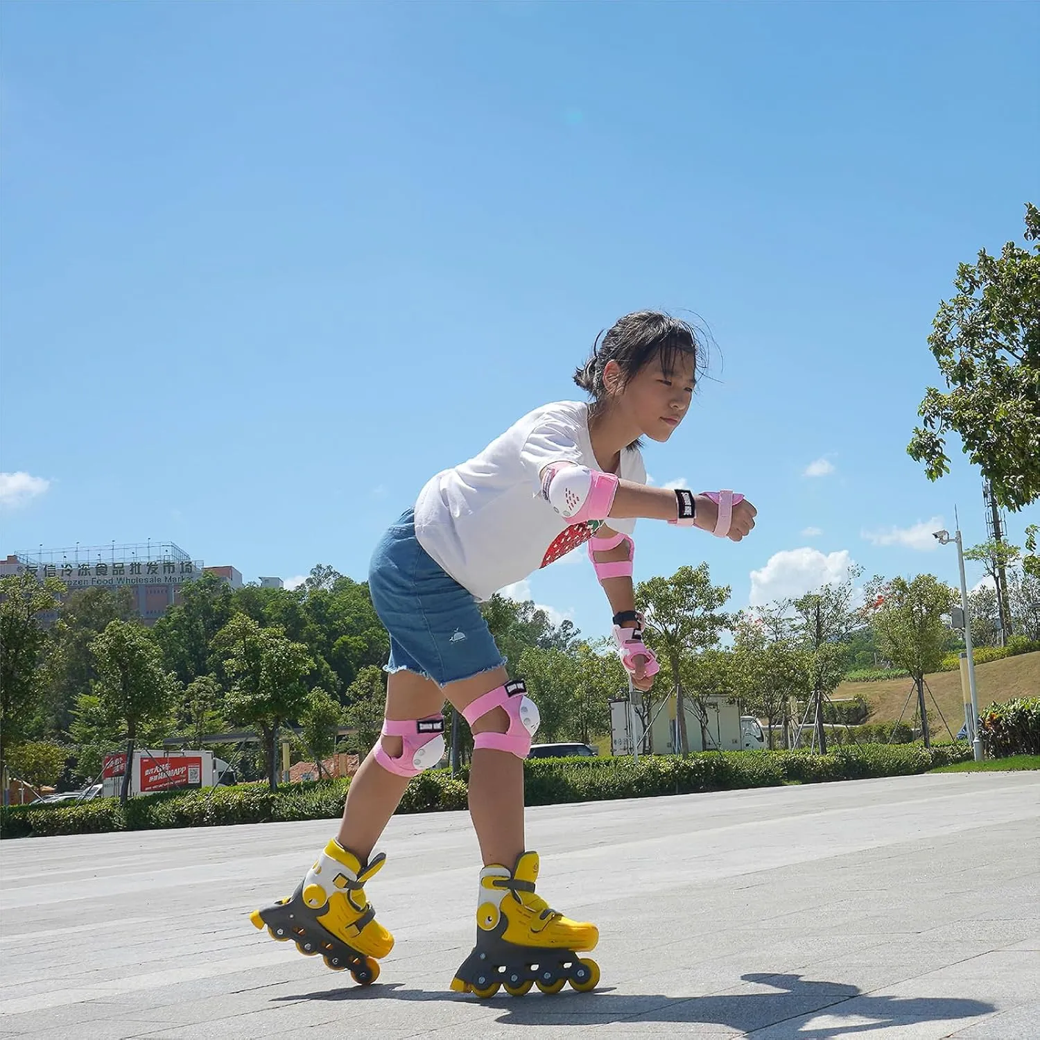 Youth/Kids Knee Pads Elbow Pads Wrist Guards Protective Gear Set for 3-15 Years Child Roller Skates, Skateboard, Cycling, Inline Skating, BMX Bike, Scooter Riding and Other Outdoor Sports