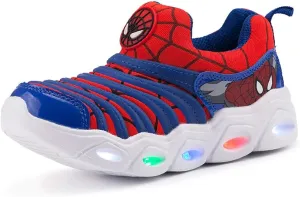 YUNICUS Kids Light Up Shoes Led Flash Sneakers with Spider Upper USB Charge for Boys Girls Toddles Best Gift for Birthday Thanksgiving Christmas Day