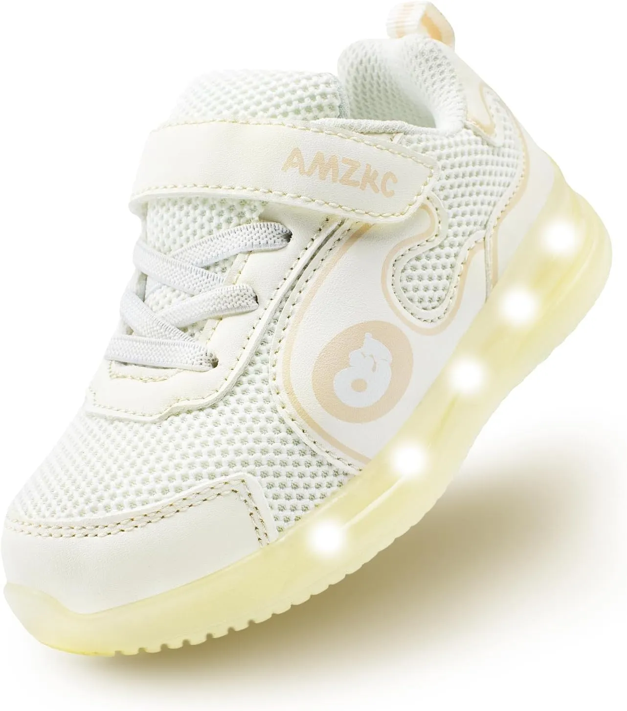 ZKA Toddler Light Up Shoes for Girls Boys Size 5 to Size 13 Sparkle Walking Running Tennis Casual Fashion Sport