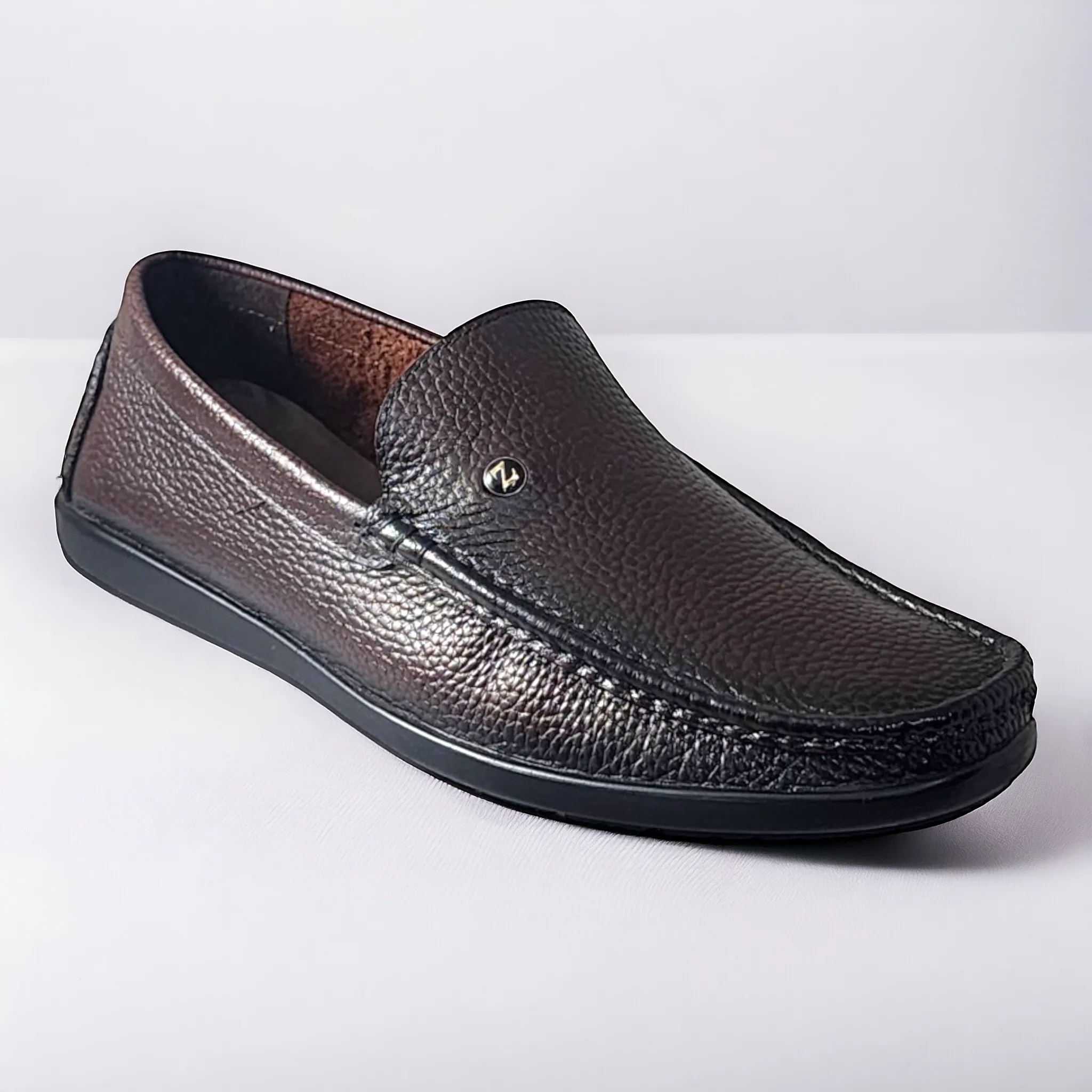 ZOOM D1315 BROWN Men's Loafers/Leather Shoes