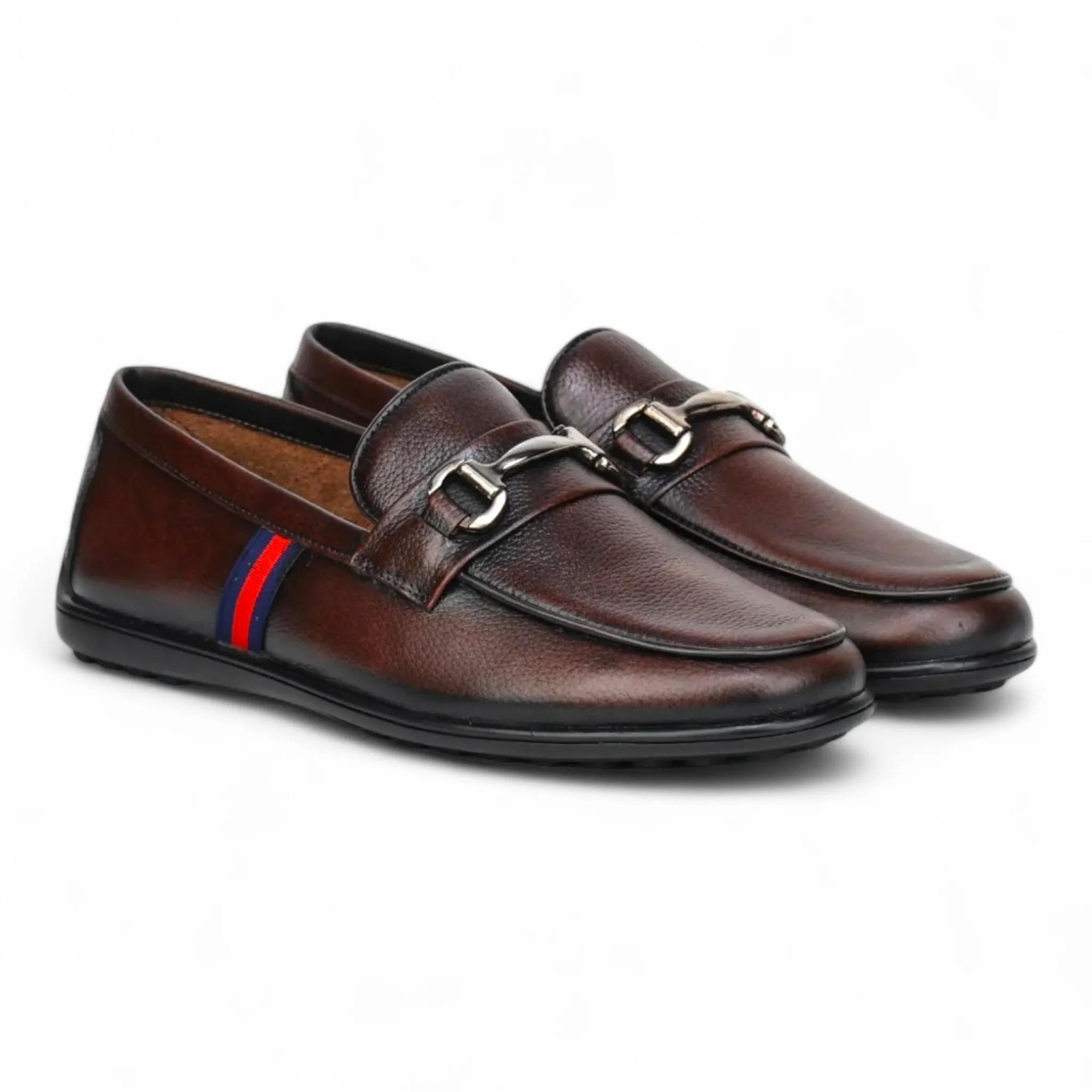 ZOOM D9845 BROWN Men's Loafers/Leather Shoes